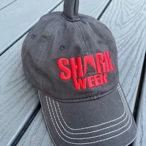 Youth Shark Week Hat 3d Dorsal Fin Child Baseball Cap Adjust Discovery Channel